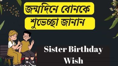 বোনের জন্মদিনের সেরা শুভেচ্ছা বার্তা